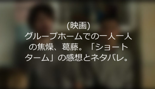 【映画】グループホームでの焦燥、葛藤。「ショートターム」の感想とネタバレ。